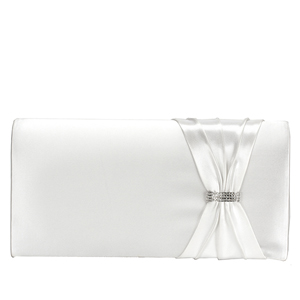 Touch Ups Womens Leona White Synthetic   Evening and Prom Handbags