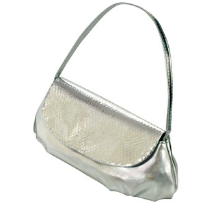 Touch Ups Womens Lori Silver Synthetic Evening and Prom Handbags