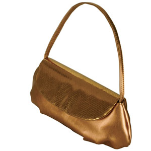Touch Ups Womens Lori Bronze Synthetic Evening and Prom Handbags