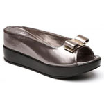 Helens Heart Womens CFW-8127-30 Grey Beaded Sandals Casual Shoes
