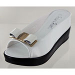 Helens Heart Womens CFW-8127-30 White Beaded Sandals Casual Shoes