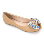 Helens Heart Womens CFW-AX3008-27 Beige Synthetic Sandals Casual Shoes