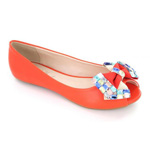 Helens Heart Womens CFW-AX3008-27 Orange Synthetic Sandals Casual Shoes