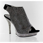 Helens Heart Womens FS-188-6 Black Leather Platforms Prom and Evening Shoes