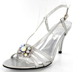 Helens Heart Womens FS-2389-10A Silver Synthetic Sandals Prom and Evening Shoes