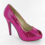 Helens Heart Womens FS-2811-13A Fuchsia Synthetic Sandals Prom and Evening Shoes