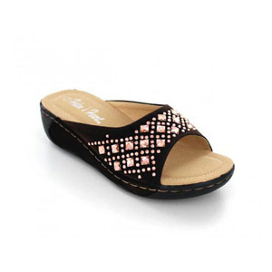 Helens Heart Womens CFW-100 Brown Synthetic Sandals Casual Shoes