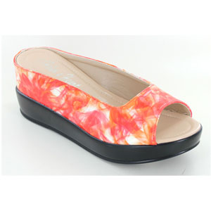 Helens Heart Womens CFW-8127-26 Orange Synthetic Wedge Casual Shoes