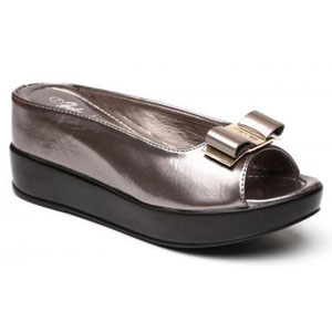 Helens Heart Womens CFW-8127-30 Grey Beaded Sandals Casual Shoes