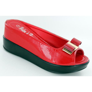 Helens Heart Womens CFW-8127-30 Red Beaded Sandals Casual Shoes