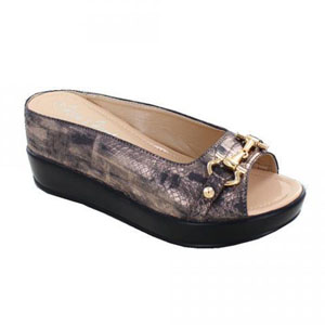 Helens Heart Womens CFW-8127-40 Bronze Synthetic Wedge Casual Shoes