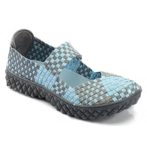 Helens Heart Womens CFW-S02 Blue Fabric Sneakers Casual Shoes