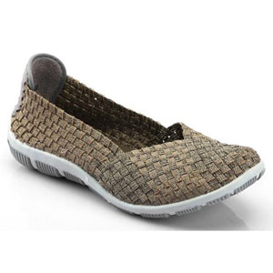 Helens Heart Womens CFW-S03 Bronze Fabric Sneakers Casual Shoes