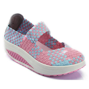 Helens Heart Womens CFW-S04 Pink Fabric Sneakers Casual Shoes