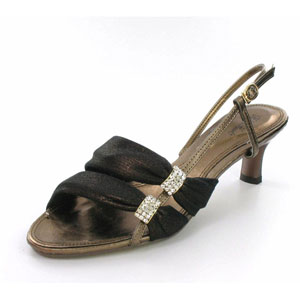 Helens Heart Womens FS-2091-1 Bronze Synthetic Sandals Prom and Evening Shoes