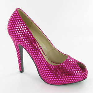 Helens Heart Womens FS-2811-13A Fuchsia Synthetic Sandals Prom and Evening Shoes