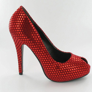 Helens Heart Womens FS-2811-13A Red Synthetic Sandals Prom and Evening Shoes