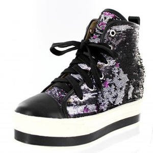 Helens Heart Womens FS-908-101 Black Synthetic Sneakers Casual Shoes