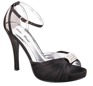 Helens Heart Womens FS-A8818-45 Black Synthetic Sandals Prom and Evening Shoes