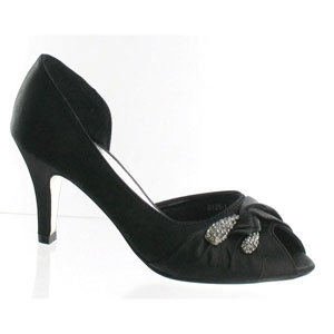 Helens Heart Womens FS-B125-1 Black Synthetic Sandals Prom and Evening Shoes
