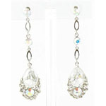 Jewelry by HH Womens JE-X001790 clear Beaded   Earrings Jewelry