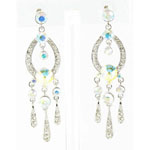 Jewelry by HH Womens JE-X001913 silver Beaded   Earrings Jewelry