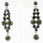 Jewelry by HH Womens JE-X001928 black diamond Beaded   Earrings Jewelry