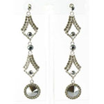 Jewelry by HH Womens JE-X002126 hematite Beaded   Earrings Jewelry