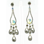 Jewelry by HH Womens JE-X002737 black diamond Beaded   Earrings Jewelry