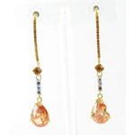 Jewelry by HH Womens JE-X003116 topaz Beaded   Earrings Jewelry