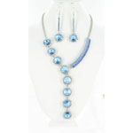 Jewelry by HH Womens NS-H003146 blue Beaded   Necklaces Jewelry