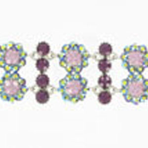 Jewelry by HH Womens JB-P001968 purple Beaded Bracelets Jewelry