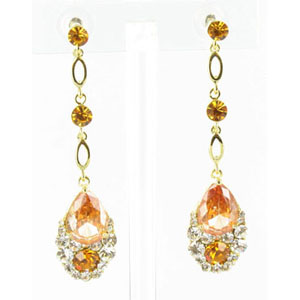 Jewelry by HH Womens JE-X001790 topaz Beaded Earrings Jewelry