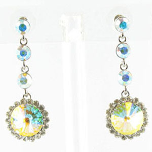 Jewelry by HH Womens JE-X001831 silver Beaded Earrings Jewelry
