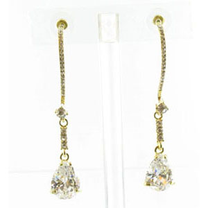 Jewelry by HH Womens JE-X003116 clear Beaded Earrings Jewelry