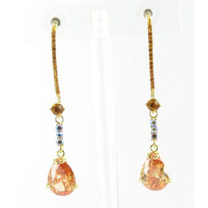 Jewelry by HH Womens JE-X003116 topaz Beaded Earrings Jewelry