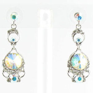 Jewelry by HH Womens JE-X005501 clear Beaded   Earrings Jewelry