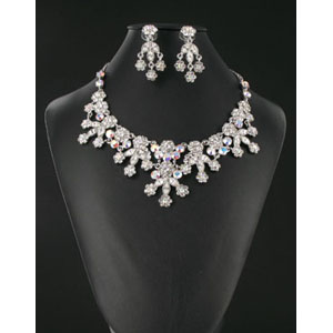 Jewelry by HH Womens NS-H001852 silver Beaded Necklaces Jewelry