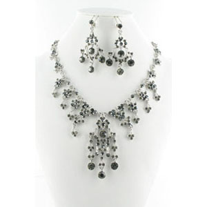 Jewelry by HH Womens NS-H1959 black Beaded   Necklaces Jewelry