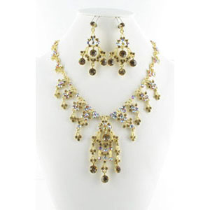 Jewelry by HH Womens NS-H1959 bronze Beaded Necklaces Jewelry