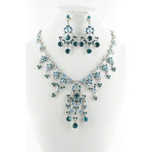 Jewelry by HH Womens NS-H1959 turquoise Beaded Necklaces Jewelry