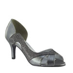 Touch Ups Womens Charlie Pewter Metalllic Sandals Prom and Evening Shoes