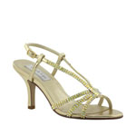 Touch Ups Womens Lyric Gold Metalllic Sandals Prom and Evening Shoes